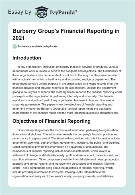 burberry company analysis|burberry financial statements 2023.